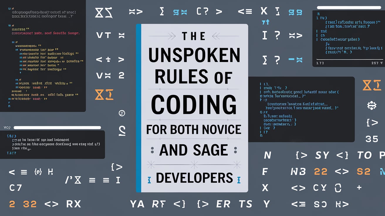 the unspoken rules of coding for both novice and sage developers